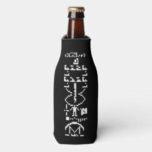 Arecibo Binary Message 1974 Bottle Cooler
