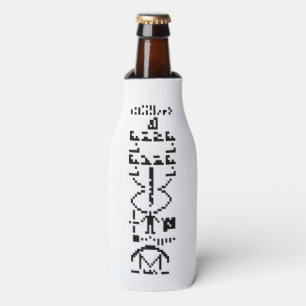 Arecibo Binary Message 1974 Bottle Cooler
