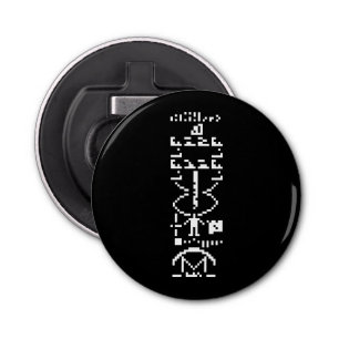 Arecibo Binary Message 1974 Bottle Opener