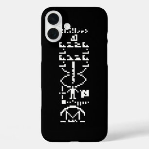 Arecibo Binary Message 1974 iPhone 16 Plus Case