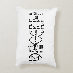 Arecibo Binary Message 1974 Decorative Pillow
