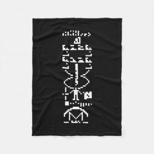 Arecibo Binary Message 1974 Fleece Blanket