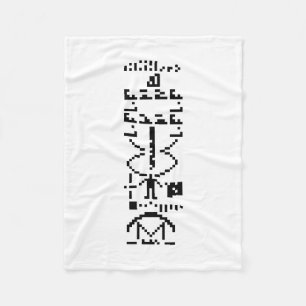 Arecibo Binary Message 1974 Fleece Blanket