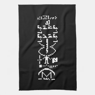 Arecibo Binary Message 1974 Kitchen Towel