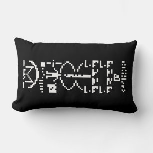 Arecibo Binary Message 1974 Lumbar Pillow