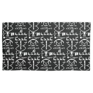 Arecibo Binary Message 1974 Pillowcase