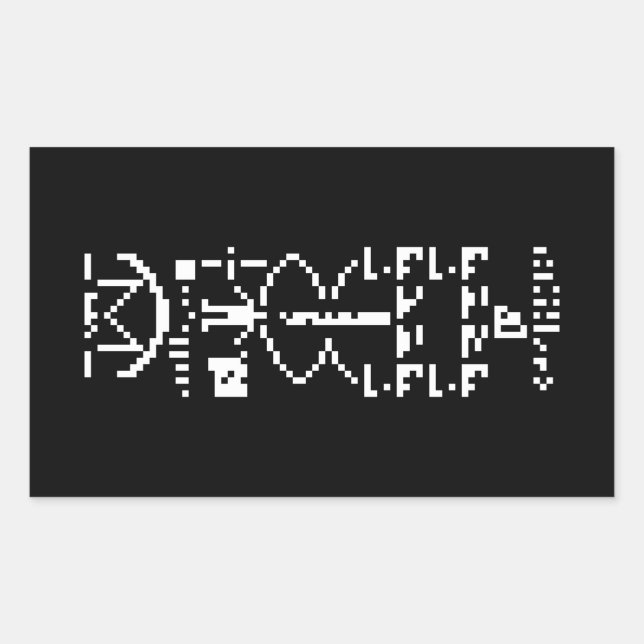 Arecibo Binary Message 1974 Sticker (Front)