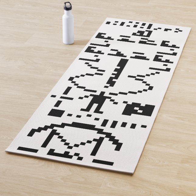 Arecibo Binary Message 1974 Yoga Mat (In Situ)