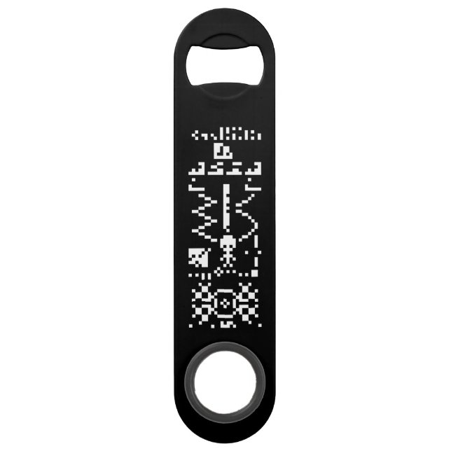 Arecibo Binary Message Reply Bar Key (Front)