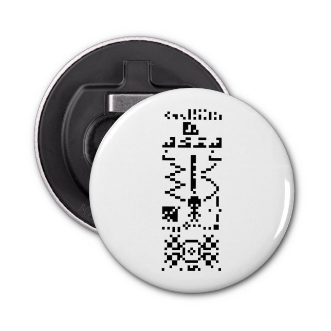 Arecibo Binary Message Reply Bottle Opener (Front)