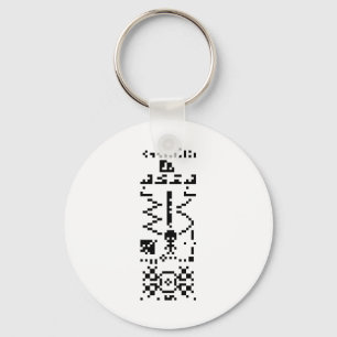 Arecibo Binary Message Reply Keychain