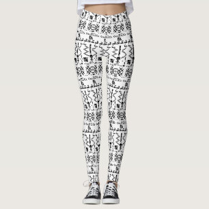 Arecibo Binary Message Reply Leggings
