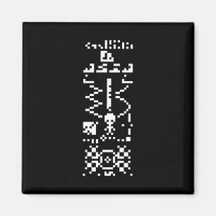 Arecibo Binary Message Reply Magnet
