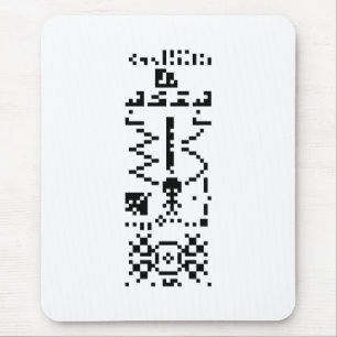 Arecibo Binary Message Reply Mouse Pad