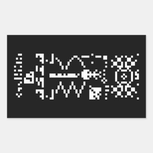 Arecibo Binary Message Reply Sticker