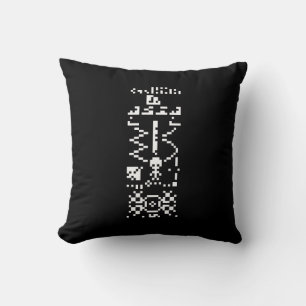Arecibo Binary Message Reply Throw Pillow