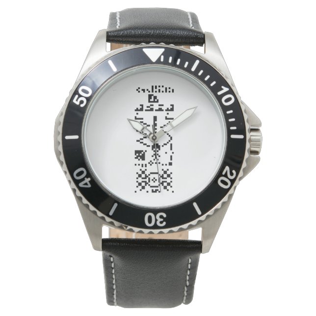 Arecibo Binary Message Reply Watch (Front)