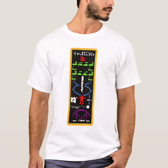Arecibo M13 Alien Message T-Shirt (Front)