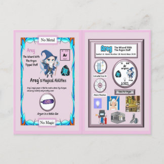 Areg - Wizard Argon Staff Postcard