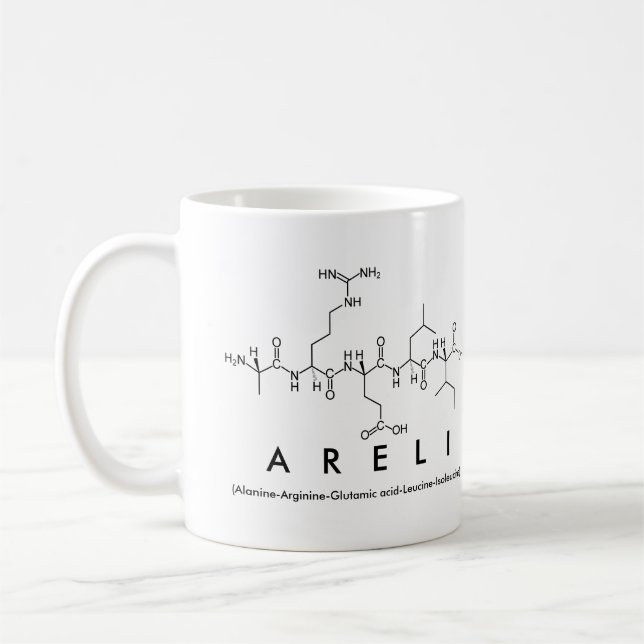 Areli peptide name mug (Left)