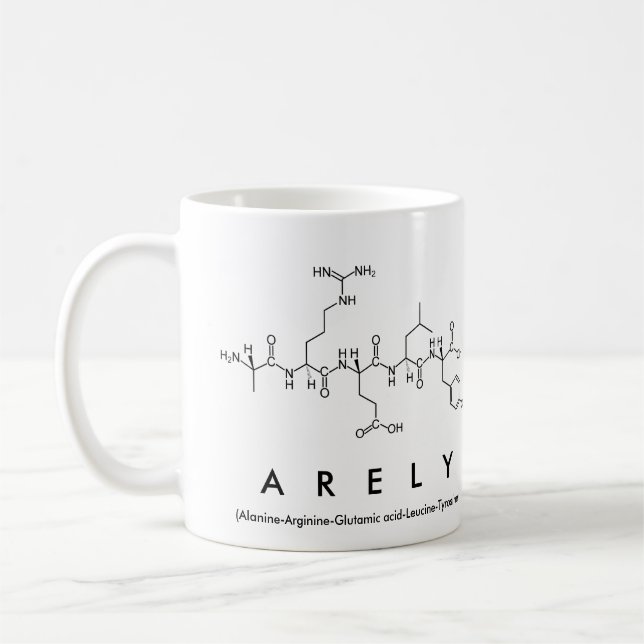 Arely peptide name mug (Left)