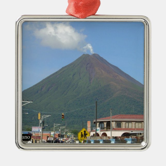ARENAL VOLCANO, Costa Rica Metal Ornament (Front)