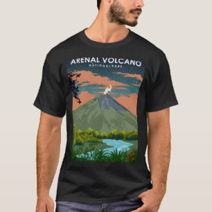 Arenal Volcano Costa Rica National Park at Night  T-Shirt