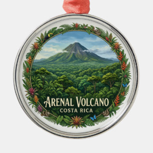 Arenal Volcano La Fortuna Costa Rica Metal Ornament