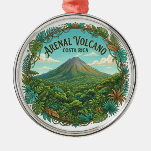 Arenal Volcano La Fortuna Costa Rica Metal Ornament