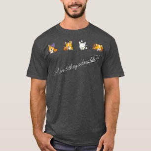 Arent They Adorable Cute Corgi Halloween Pumpkin D T-Shirt