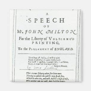 Areopagitica' a speech of John Milton Magnet