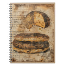 Arepa Bread Ephemera Collage Art