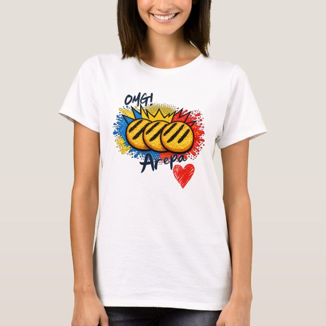 Arepa Lovers OMG VE T-Shirt (Front)