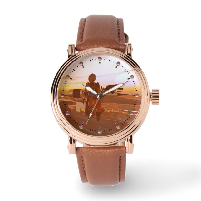 ARES CYBORG,DESERT HYPERION,SCIENCE FICTION Scifi Watch (Front)