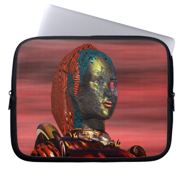 ARES CYBORG,HYPERION WORLD Science Fiction,Sci-Fi Laptop Sleeve (Front)