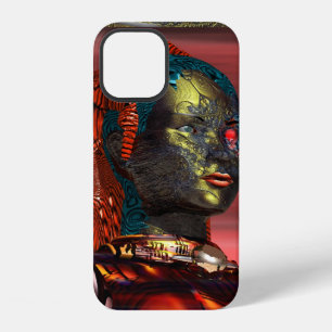 ARES /CYBORG PORTRAIT IN SUNSET Science Fiction iPhone 12 Case