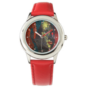 ARES CYBORG PORTRAIT Red Science Fiction Sci-Fi Watch