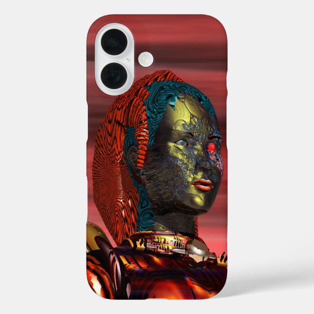 ARES - CYBORG PORTRAIT Science Fiction Case-Mate iPhone Case (Back)