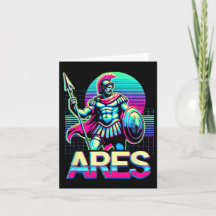 Ares Greek War God Warrior Mythology Ancient Greec Card