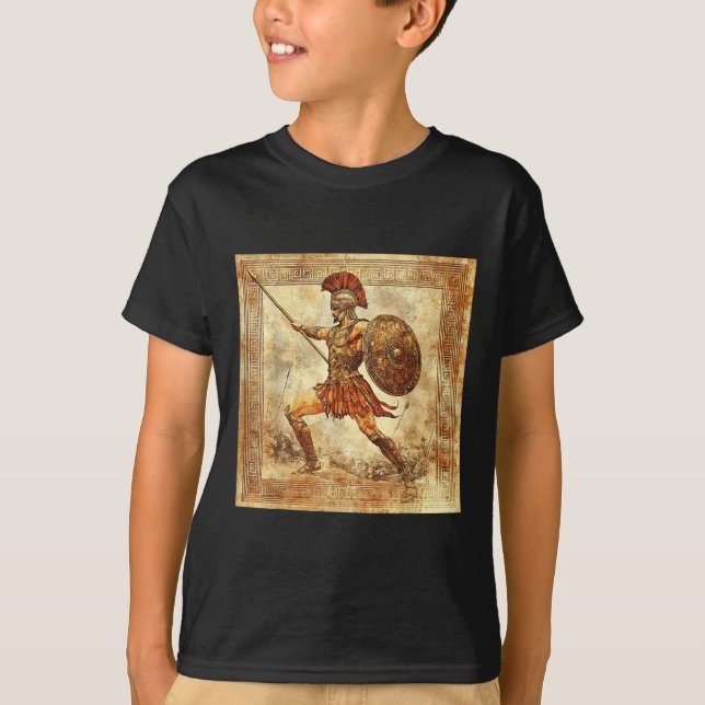 Ares Greek Warrior God Ancient Greece Mythology  T-Shirt (Front)