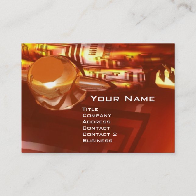 ARES IN THE DESERT OF HYPERION Detail Business Card (Front)