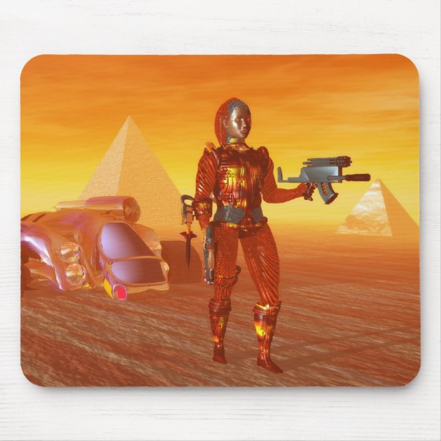 ARES IN THE DESERT OF HYPERION MOUSE PAD (Front)