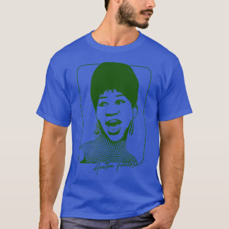 Aretha Franklin Retro Soul Fan Design T-Shirt