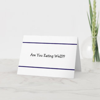 AreYouEatingWell? Card