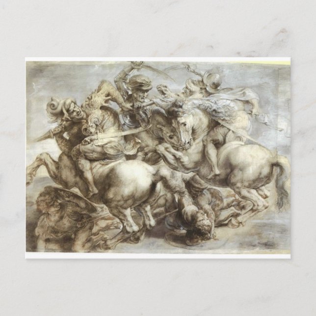 Arezzo anghiari Battle Postcard (Front)