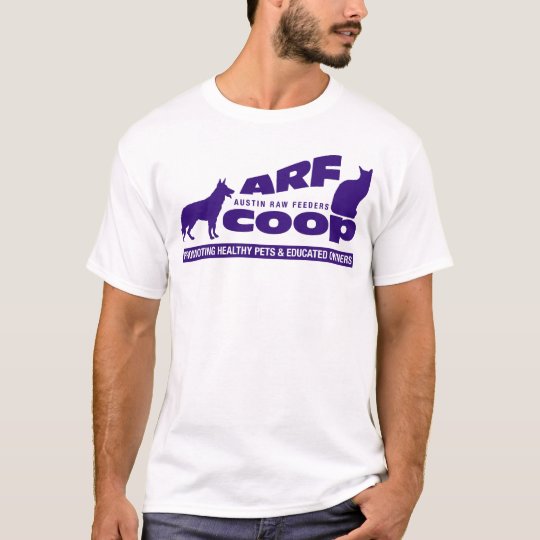 ARF Co-op: purple on white T-Shirt