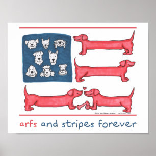 Arfs et de rayures affiche pour toujours