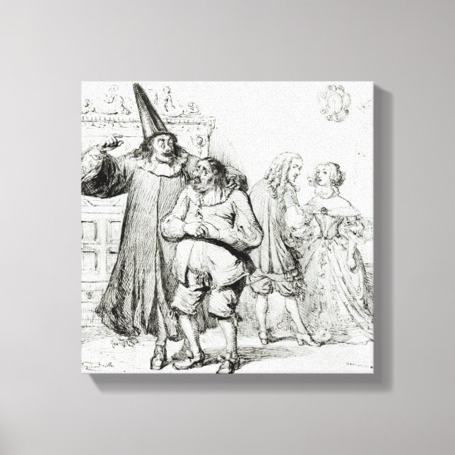 Argan and Monsieur Purgon Canvas Print (Front)