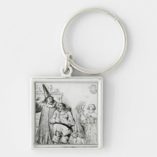 Argan and Monsieur Purgon Keychain