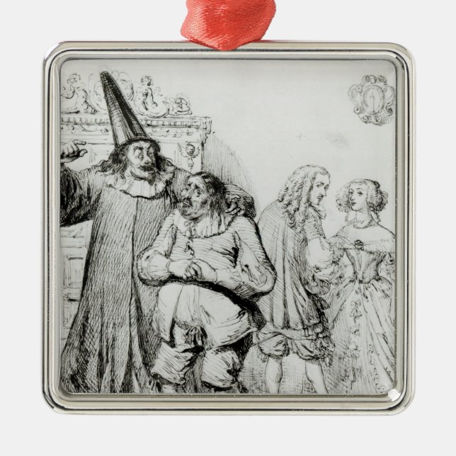 Argan and Monsieur Purgon Metal Ornament (Front)